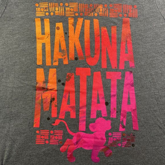 Lion King Shirt Youth Extra Large Gray Orange Pink Disney Hakuna Matata Simba - Picture 3 of 7
